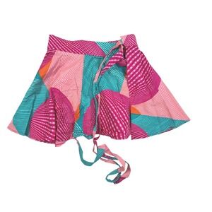 Fran + Bene‎ A-line Colorful African Wrap Skirt size Small/Medium
